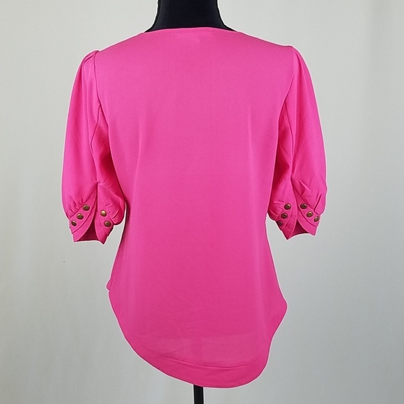 Stitch Fix 41 Hawthorn women S semi sheer blouse - Picture 4 of 6